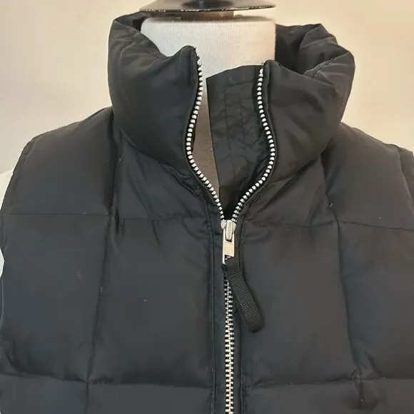GAP Black Down Filled Puffer/Quilted Vest S - Picture 2 of 12